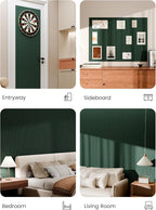 Bumusty Large Felt Bulletin Board 48" x 36" Cork Board Alternative-12 Pack with 70 Safe Removable Adhesive Tabs, Cork Boards for Walls Cork Board for Home Office Classroom Pin Board (Aurora Green)