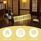 6PCS Reserved Table Signs Set,Reserved Seating Signs for Weddings and Important Events, Table Card Holders,Suitable for Reserving Seating in Restaurant Tables