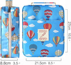 qianshan Pencil Case Holder Slot - Holds 202 Colored Pencils or 136 Gel Pens with Zipper Closure - Large Capacity Pen Organizer for Watercolor Pens or Markers - Perfect for Artist Blue Balloon