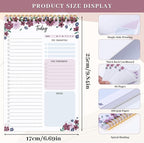Thboxes 60 Pages To Do List Notepad, 6.7” X 9.8” To Do List Notebook Tear Off for Work Woman & Man Task Planner Notebook for Office School Task Checklist Pad Purple