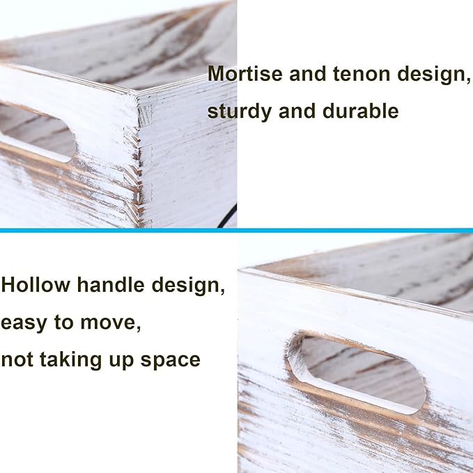 CFYACFY Mail Organizer Countertop Mail and Key Holder for Desk Mail Basket Letter Organizer Caddy Dorm Organizer Rustic Home Decor Mailbox White 5.5*5.5*11.4 Inch