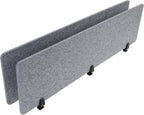 Desk Divider Mounted Privacy Panel, 2Pcs Privacy Panels for Classrooms, Libraries, Business Counters (Grey, 60 x 16 in)