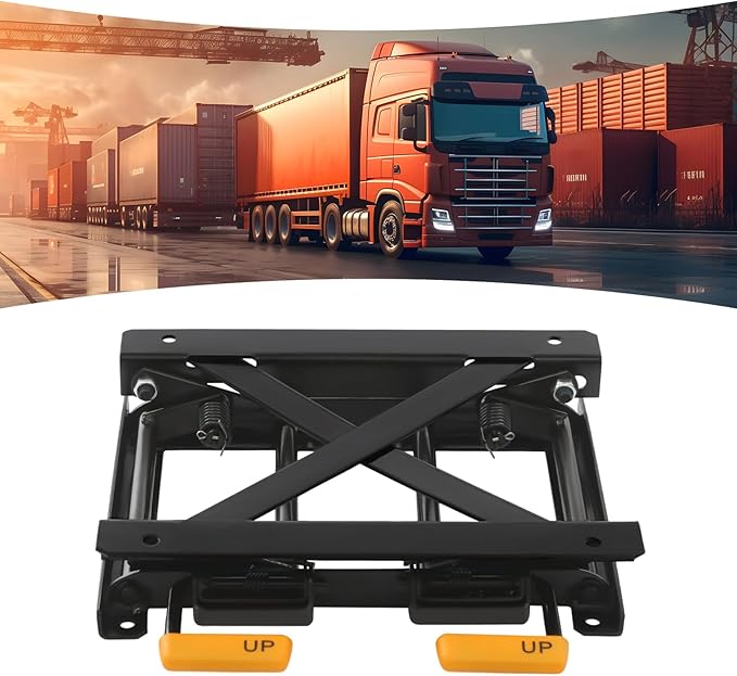 HIPUDNLM Car Seat Height Adjuster,2.76-5.12 Inches Lifting Height Car Seat Lifter Bracket by Hand Pedals,Truck Seat Lifting Base for RVs,Commercial Vehicles,Vans