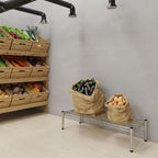 Regal Altair 14''W x 36''L x 8''H Chrome Plated Wire Dunnage Rack | Off The Floor Storage