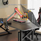 Heavy Duty Monitor Arm for Ultrawide Screen up to 49 inches,44 lbs,Gas Spring Desk Mount Stand, Premium Fully Adjustable Bracket with C Clamp, Grommet Base, VESA 75x75/100x100mm (Black)