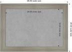 Amanti Art Grey Framed Magnetic Board 20x28 Medium Vision Board for use with Magnets, 100% Metal Sheet to Display Items as Office Decor or for Home Organization in mudroom, Kitchen or Kids Room