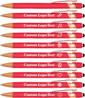 CRME Personalized Pens with Stylus Custom Pens in Bulk Customized Engraved with Name Business Logo Ideal for Birthday Wedding Party Metal Material Work Office Supplies for Women and Men Red Pen