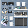 MULSAME Pegboard Combination Kit, 25.2" x 25.2" Wall Mounted Storage Set with 4 Pegboards & 20 Accessories Hanging, Peg Boards Organizer