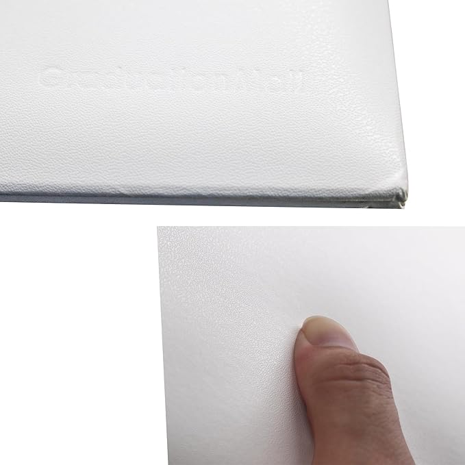 GraduationMall 8.5"x11" Smooth Padded Diploma Cover Certificate Holder White,2-Packs