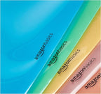 Amazon Basics Tab Dividers for 3 Ring Binder, Two Pocket, Letter Size, Assorted Colors, 5 Count