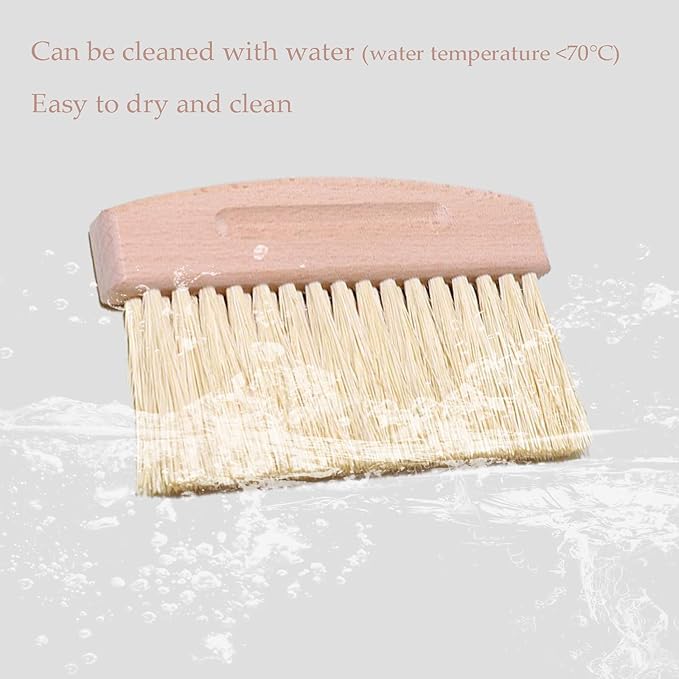 BSMstone Mini Broom and Dustpan Set Small Metal Dustpan and Brush Set Hand Whisk Broom for Home Office Desktop Sofa Pet Care Household Cleaning (PET bristles, Black)