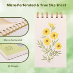 2-Packs Watercolor Paper Pad 3.5x5.5 Inch | 30 Sheets 140lb/300g,Spiral-Bound, Tear-Resistant & No-Bleed | Artist-Grade for Water Color Paper/Ink | Compact Travel Sketchbook (Adults,Beginners)