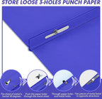 Two Pocket Folders, RAZCC 100 Pack Two Pocket with Prongs, 3 Prong Pocket Folders Letter Size, Paper Folders with Prongs for School Office Home Business, Assorted 5 Colors