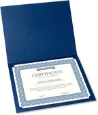 Elite Blue & White Parchment Certificate Papers - Pack of 25, Laser & Inkjet Printer Compatible, for Office, Business Awards, Graduation, School Diplomas, 8-1/2" x 11" on 60 lb.Text Stock