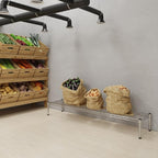 Regal Altair 14''W x 60''L x 8''H Chrome Plated Wire Dunnage Rack | Off The Floor Storage