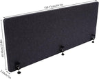 Polyester Desk Dividers, Soundproof Room Divider Office Furniture Partitions, Privacy Desk Panel with Clamps & Screwdriver, Stand Up Freestanding Desk Privacy Panel for Office Classroom(59.1" x23.8")