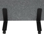 Polyester Desk Dividers, Soundproof Room Divider Office Furniture Partitions, Privacy Desk Panel with Wheels & Screwdriver, Stand Up Freestanding Desk Privacy Panel for Office Classroom(24" x 66")