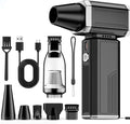 Electric Air Duster, Mini Vacuum Cleaner - 180000 RPM Turbo Fan 2-in-1 Compressed Air Duster & Vacuum Stepless Speed Adjustable for Dust Debris Removal Keyboards Electronics Home Auto Outdoor Use