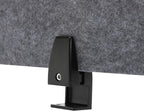 2 Pack Polyester Desk Dividers, Soundproof Room Divider Office Furniture Partitions, Privacy Desk Panel with Clamps, Stand Up Freestanding Desk Privacy Panel for Office Classroom(60" x 16")