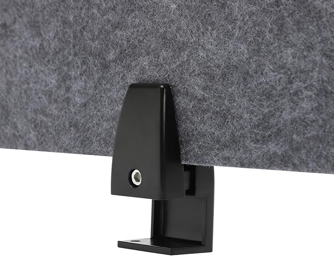 2 Pack Polyester Desk Dividers, Soundproof Room Divider Office Furniture Partitions, Privacy Desk Panel with Clamps, Stand Up Freestanding Desk Privacy Panel for Office Classroom(60" x 16")