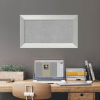 Amanti Art Silver Framed Magnetic Board 16x28 Small Vision Board for use with Magnets, 100% Metal Sheet to Display Items as Office Decor or for Home Organization in mudroom, Kitchen or Kids Room