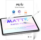 Peslv 2 Pack Like Paper Screen Protector for iPad Pro 12.9 inch (2022/2021/2020/2018), Matte Anti Glare PET Film/Blue Light Filter Eye Protection Cover/Drawing & Writing Feel Like on Paper