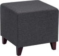 Edeco Ottoman with Square Cube Design, 16 Inch Footstools and Ottomans Small, Large Load Capacity, Square Foot Rest Ottoman for Living Room