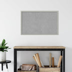 Amanti Art Silver Framed Magnetic Board 22x34 Large Vision Board for use with Magnets, 100% Metal Sheet to Display Items as Office Decor or for Home Organization in mudroom, Kitchen or Kids Room