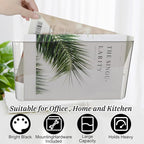 Colarr 8 Pcs Wall File Holder Organizer Plastic Wall Mount Mail Organizer with Screws Single Pocket Hanging Folder Paper Magazine Holder for Walls Office Home Classroom(Gray)