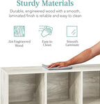 Best Choice Products 6-Cube Storage Organizer, 11in Shelf Opening, Bookcase, Display Shelf, Customizable w/ 3 Removable Back Panels – Whitewash