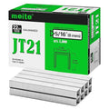 meite JT21 Staples, 5/16 Inch Galvanized Fine Wire Staples for Staple Gun - 7/16" Crown JT21 Staple Refill, Ideal for Upholstery, Crafts, Furniture (1 Case)