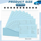 120 Pcs 9 x 12 In Vehicle Dealer Jackets for Car Sales 32lb Colored Printed Deal Envelopes Dealership Supplies File Jackets Automotive Folders for Car Dealerships(Baby Blue)