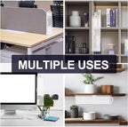 2 Pcs Monitor Memo Boards for Computer,Office Desk Accessories, Multifunction Acrylic Screen Message Reminder Pad Side Panel Phone Holder Organizer for Office Desktop, with Sticky Note