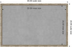 Amanti Art Silver Framed Magnetic Board 22x34 Large Vision Board for use with Magnets, 100% Metal Sheet to Display Items as Office Decor or for Home Organization in mudroom, Kitchen or Kids Room