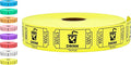 Tacticai 1000 Raffle Tickets, Drink, Yellow (1 of 8 Colors), Single Roll for Events, Entry, Class Reward, Fundraiser & Prizes