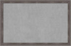 Amanti Art Grey Framed Magnetic Board 23x35 Large Vision Board for use with Magnets, 100% Metal Sheet to Display Items as Office Decor or for Home Organization in mudroom, Kitchen or Kids Room