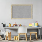 Amanti Art Silver Framed Magnetic Board 18x26 Medium Vision Board for use with Magnets, 100% Metal Sheet to Display Items as Office Decor or for Home Organization in mudroom, Kitchen or Kids Room