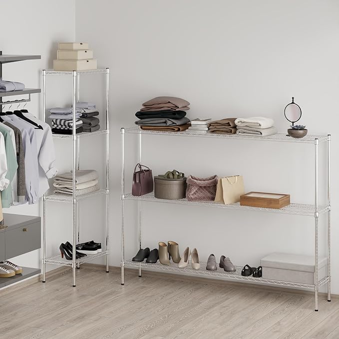 Regal Altair 14" Deep x 72" Wide x 54" Height Wire Shelving Kit | 3-Tier | NSF Commercial Storage Rack Unit