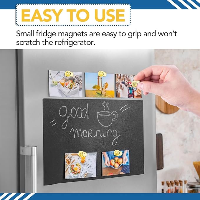 LOVIMAG Fridge Magnets 20Pcs Refrigerator Whiteboard Small Strong Magnet Classroom Kitchen Accessories Decorative Locker Set Decor Must Haves Office Calendar Refrigerador Magnetic Cute Crafts Gold