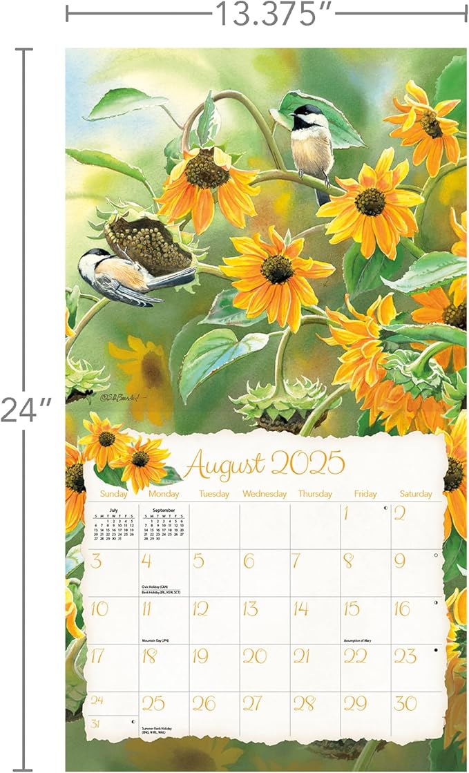 Lang, Songbirds by Susan Bourdet 2025 Wall Calendar
