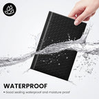 Fuxury Black Bubble Mailers 4x8" 4000 Pack, Waterproof Padded Envelopes Self Seal Bubble Envelopes, Padded Mailers for Small Business, Envelope Mailers Usable Size 4x7"