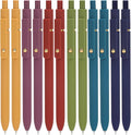 Ddaowanx Gel Pens, 12 Pcs 0.5mm Quick Dry Black Ink Pens Fine Point Smooth Writing Pens, Cute Office School Supplies Gifts for Women (12 Pcs Vintage-Black Ink)