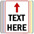 Custom Arrow,Custom Directional Sign, Up Arrow,18x24 Inches, 55 mil thick HDPE (high density polyethylene) Made in USA by My Sign Center