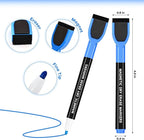 SUQJOY Magnetic Dry Erase Markers with Eraser Caps, Fine Tip 1-2mm, Low Odor Quick Dry Ink, 12 Colors, Whiteboard Marker Set for Fridge Calendar Office, 12 Count