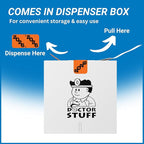 2026 Year Labels, Doctor Stuff 2026 Chart Stickers, Orange/Black Color Coded, Jeter Style, USA Made Year Labels for End Tab File Folders, 500/Roll, 1 Roll, 3/4" x 1-1/2"