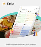 Cozyla Digital Calendar+ 2: 32’’ 4K Wall Planner Touch Screen Chore Chart Customize Dashboard Smart Electronic Calendar for Family Schedules Meal Planner Support Any Google Play App Wall Mount White