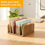 Duimbok Desk Mail Organizer Large Capacity Mail Holder with 5-Slot, Letter Sorter File Holder, Letter Tray Office Envelope Organizer for Mails, Bill, Document, Notebook