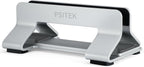 Psitek Aluminum Vertical Laptop Stand Dock Holder, Adjustable Slot Width 12-42mm, Space-Saving Upright Storage for MacBook and Laptops