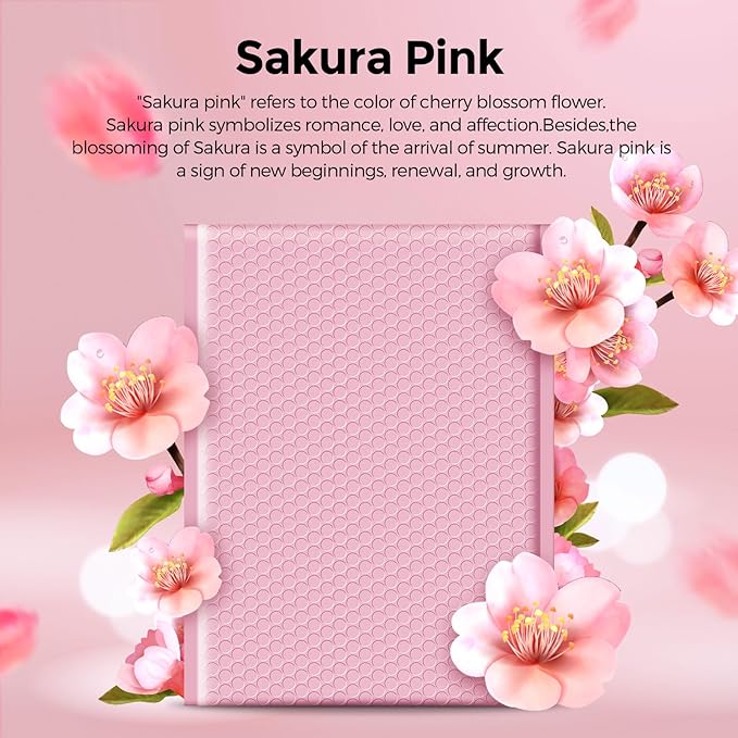 Metronic 40 Pack Bubble Mailers 10.5x16 ", Light Pink, Strong Adhesion Bubble Envelope, WaterProof #5 for Small Businesses, Bubble Mailers Usable Size 10.5x15