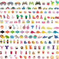 CLOCK KING 156pcs 3D Cute Kids Erasers, Random Desktop Pet Toys Gifts, Classroom Rewards Kids Party Gifts, Various Styles Such as Animals, Food, Plants, Space, Princess, Sports, Halloween, Christmas